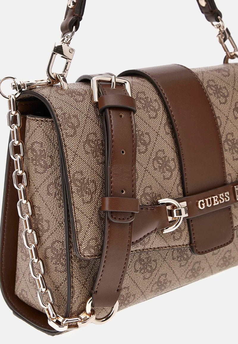GUESS WOMEN'S NOLANA TOP HANDLE FLAP BAG - Crown Store