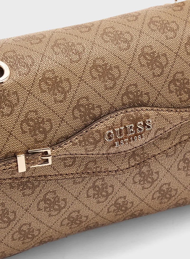GUESS KATYA CONVERTIBLE FLAP CROSSBODY BAG