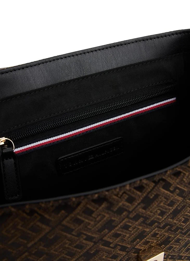 TOMMY HILFIGER TH MONOGRAM FLAP BACKPACK