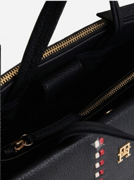 TOMMY HILFIGER TIMELESS ESSENTIAL MEDIUM SATCHEL BAG