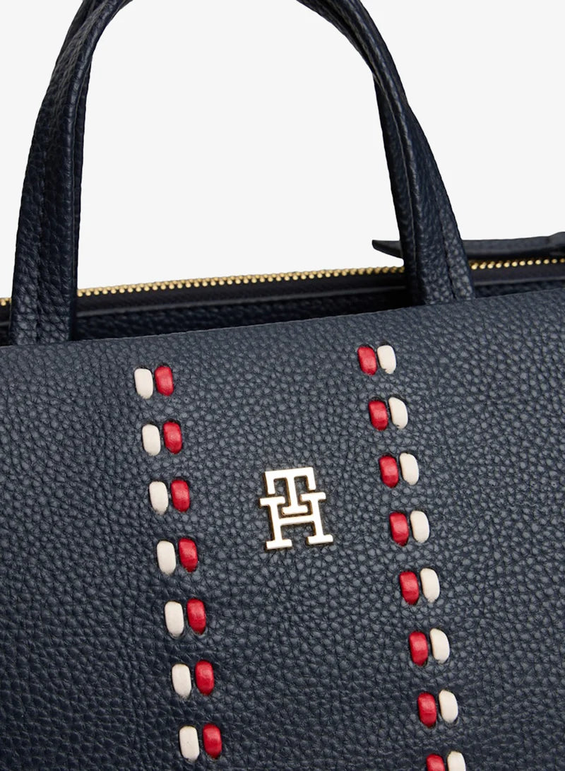 TOMMY HILFIGER TIMELESS ESSENTIAL MEDIUM SATCHEL BAG