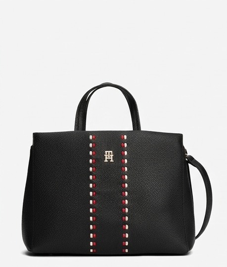 TOMMY HILFIGER TIMELESS ESSENTIAL MEDIUM SATCHEL BAG