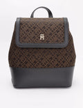 TOMMY HILFIGER TH MONOGRAM FLAP BACKPACK