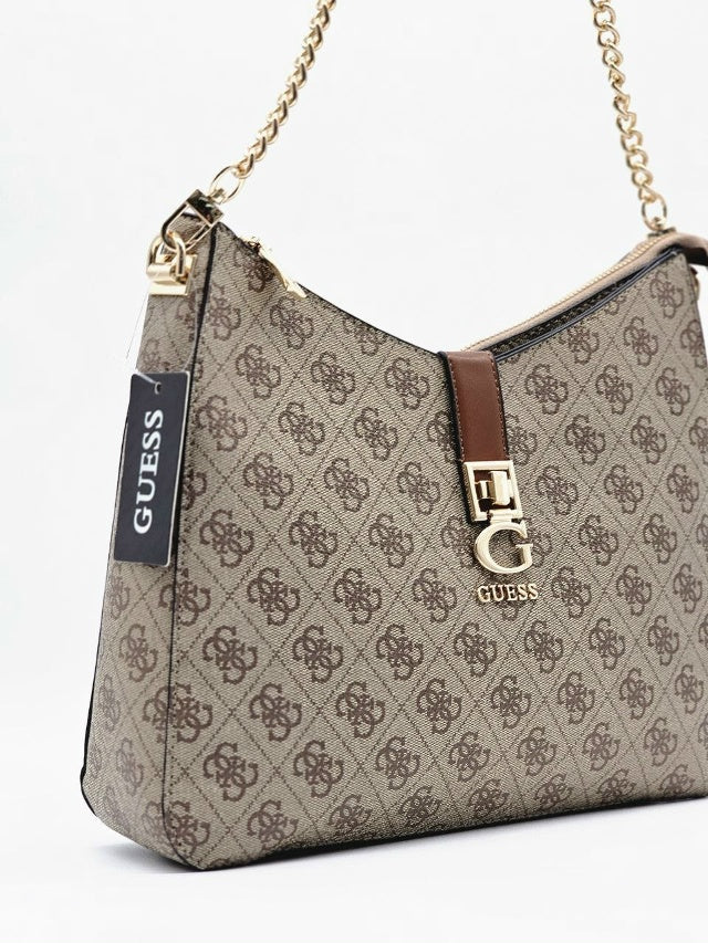GUESS ZAMIRA LOGO HOPO SHOULDER BAG