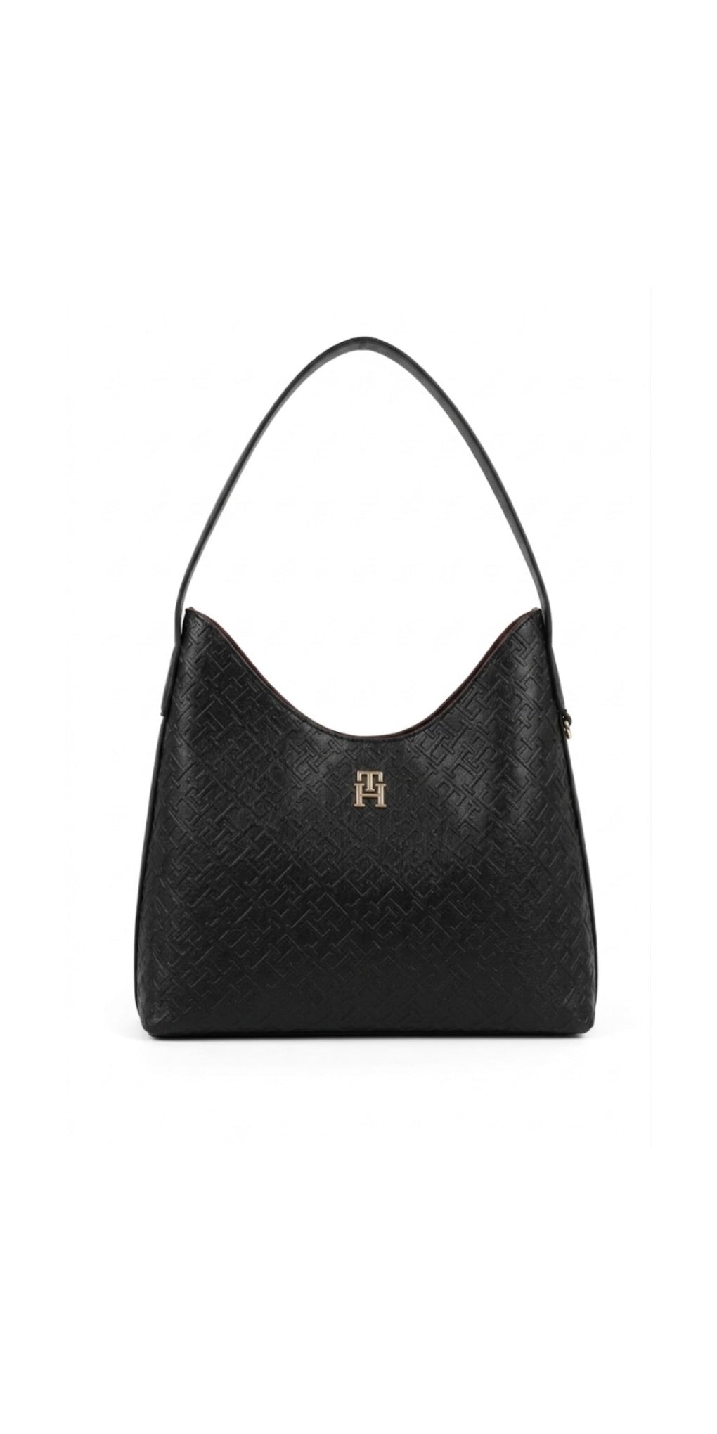 TOMMY HILFIGER ICON EMBOSSED TH MONOGRAM SHOULDER BAG