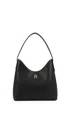 TOMMY HILFIGER ICON EMBOSSED TH MONOGRAM SHOULDER BAG