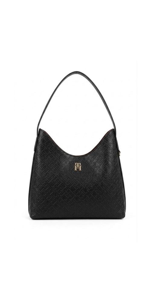 TOMMY HILFIGER ICON EMBOSSED TH MONOGRAM SHOULDER BAG