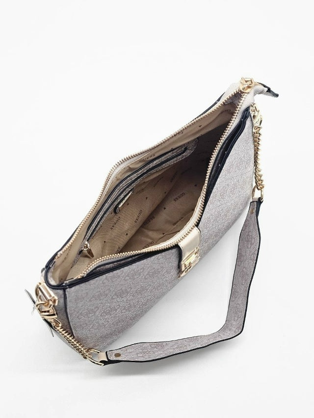 GUESS ZAMIRA LOGO HOPO SHOULDER BAG
