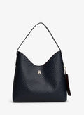 TOMMY HILFIGER ICON EMBOSSED TH MONOGRAM SHOULDER BAG