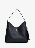 TOMMY HILFIGER ICON EMBOSSED TH MONOGRAM SHOULDER BAG
