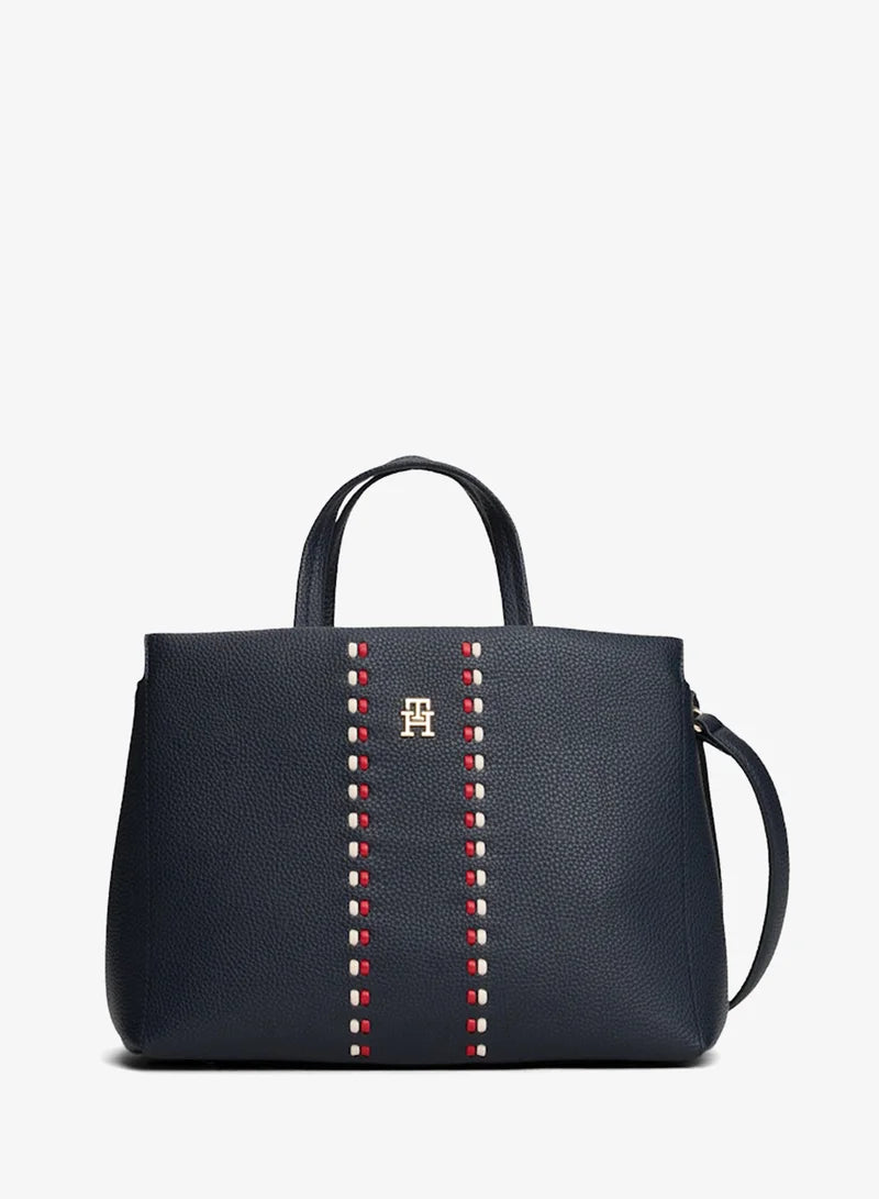 TOMMY HILFIGER TIMELESS ESSENTIAL MEDIUM SATCHEL BAG
