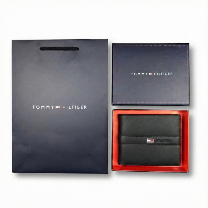 TOMMY HILFIGER MEN'S LEATHER WALLET