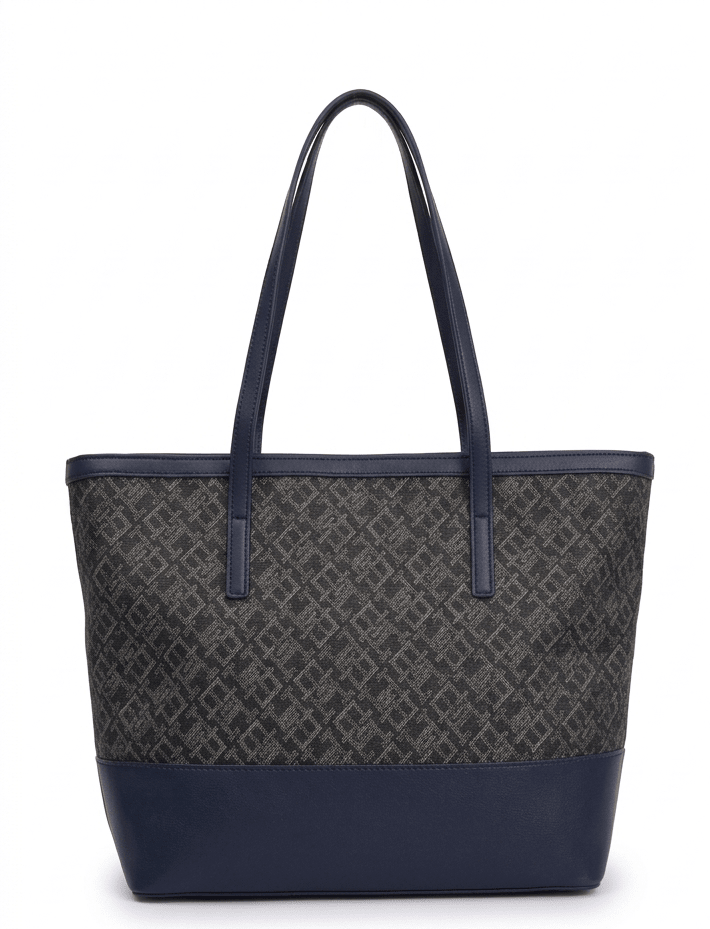TOMMY HILFIGER CARTERA IM LATAM JACQUAED TOTE BAG - Crown Store