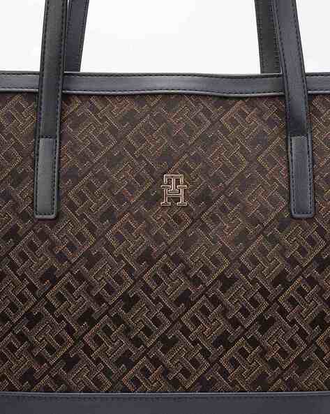 TOMMY HILFIGER CARTERA IM LATAM JACQUAED TOTE BAG - Crown Store