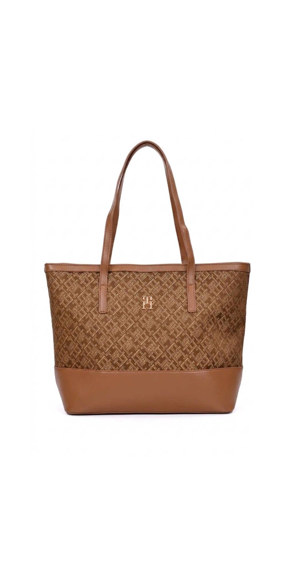 TOMMY HILFIGER CARTERA IM LATAM JACQUAED TOTE BAG - Crown Store