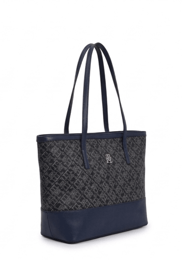 TOMMY HILFIGER CARTERA IM LATAM JACQUAED TOTE BAG - Crown Store