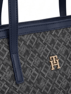 TOMMY HILFIGER CARTERA IM LATAM JACQUAED TOTE BAG - Crown Store