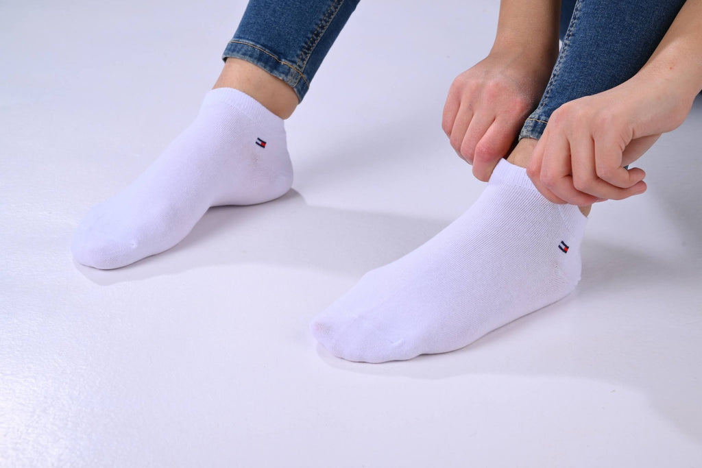 TOMMY HILFIGER COTTON HIDDEN-3-PACK SOCKS - Crown Store