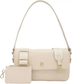 TOMMY HILFIGER PEBBLED FLAP CROSSBODY BAG - Crown Store