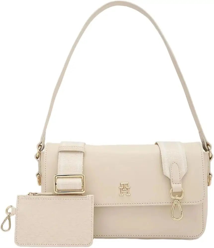 TOMMY HILFIGER PEBBLED FLAP CROSSBODY BAG - Crown Store