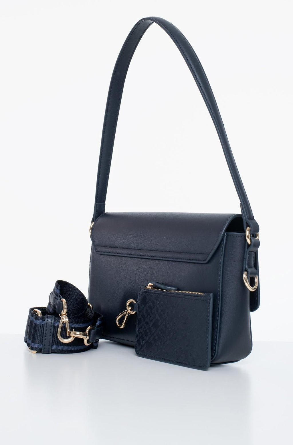 TOMMY HILFIGER PEBBLED FLAP CROSSBODY BAG - Crown Store