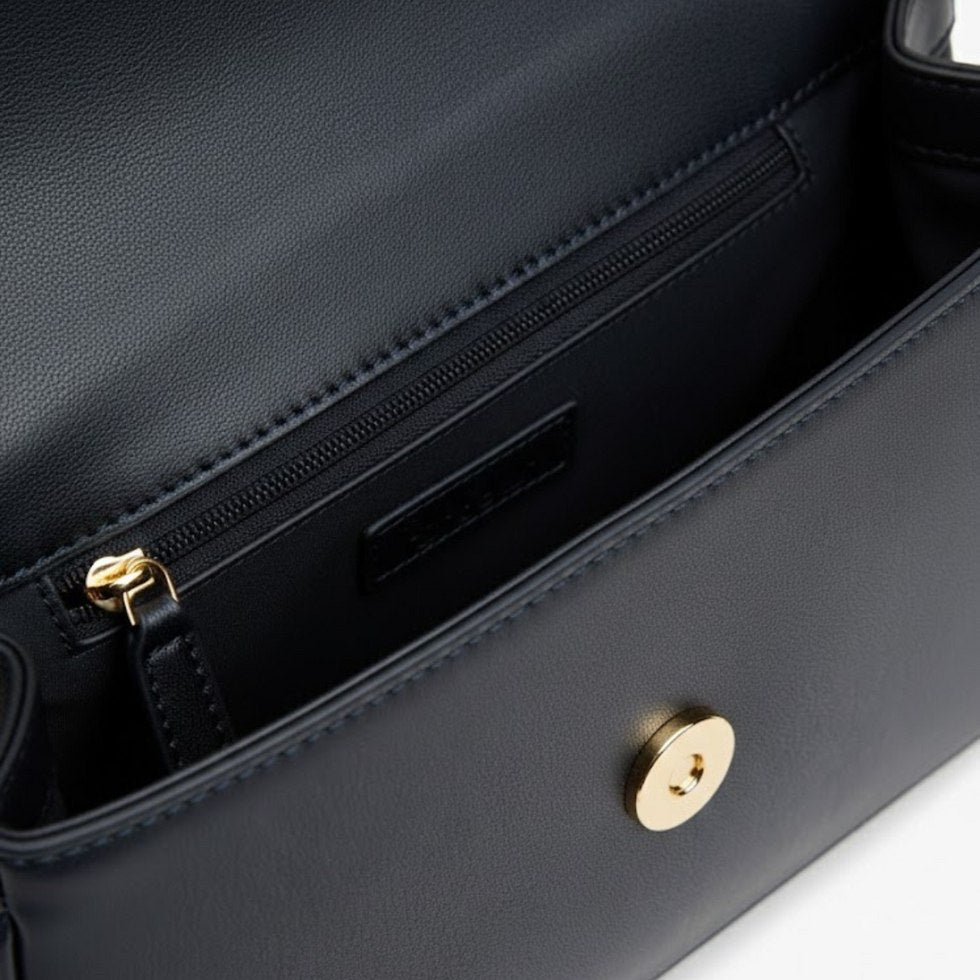 TOMMY HILFIGER PEBBLED FLAP CROSSBODY BAG - Crown Store